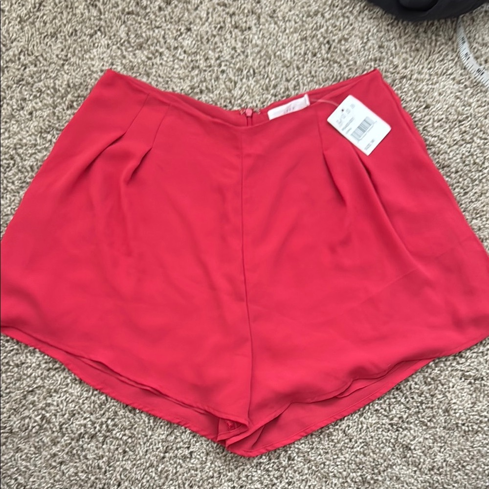 NWT LUSH NORDSTROM SHORTS - Cherry Red